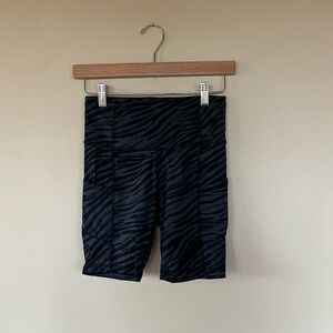Lululemon Zebra Print Shorts with pockets